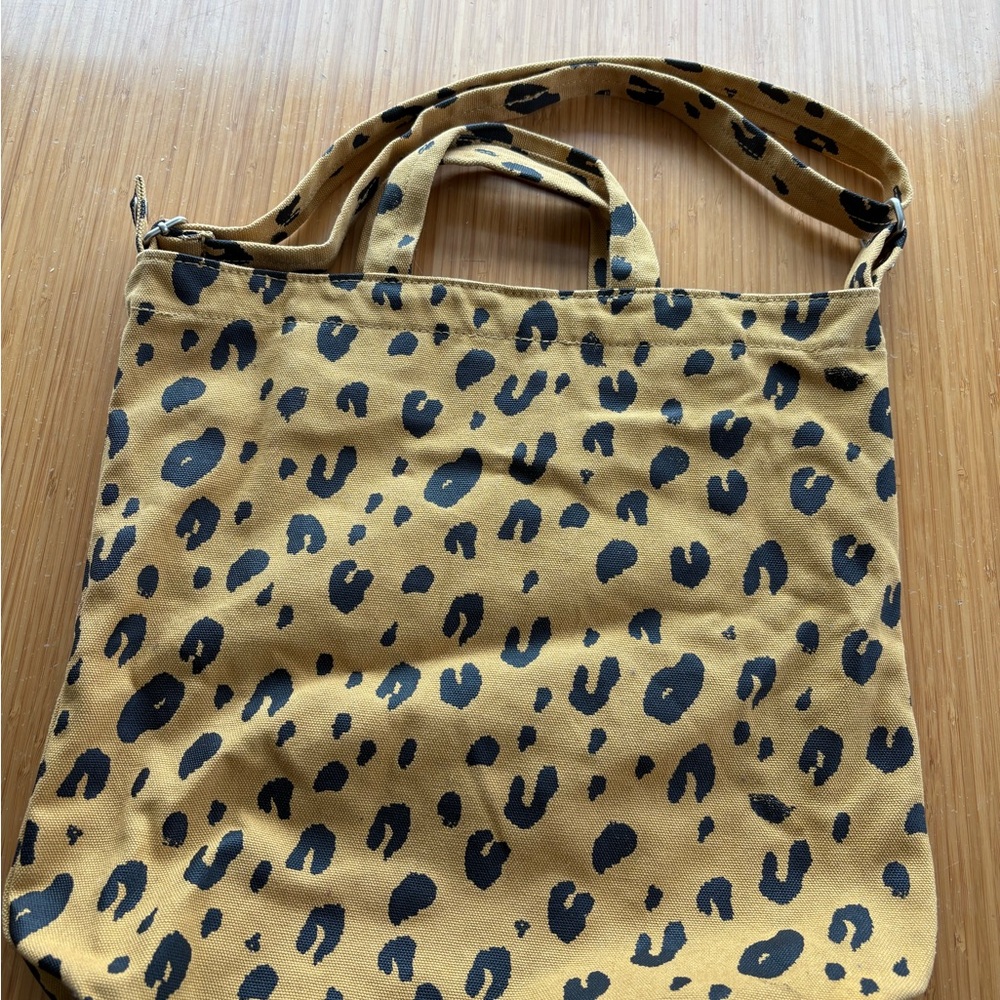 BAGGU Leopard Print Tote Bag